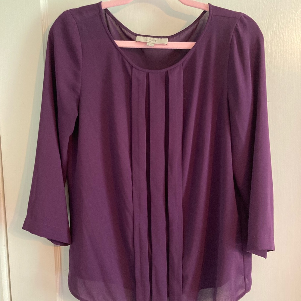 LOFT Women’s purple blouse
